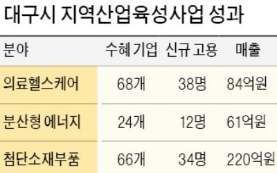 지역산업 육성, 대구가 '최우수'