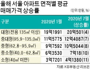 "서울 소형 아파트도 사기 힘드네"…전용 40㎡ 미만 평균 4억원 돌파