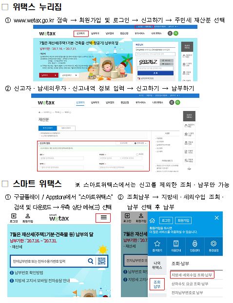 [고침] 사회(7월은 주민세 재산분 내는 달…31일까지 내야)