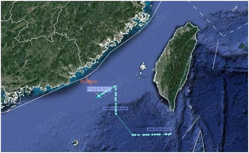 美정찰기, 사흘 연속 中광둥성 연안 비행…영해 95km까지 접근