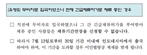 인니, 코로나 체류허가 자동연장 종료…무비자 입국자 출국해야