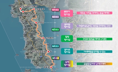 천수만과 맞닿은 안면도에 46.1㎞ 둘레길 생긴다…2025년 개통