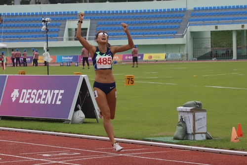 정연진, 28년 만에 육상 7종경기 한국신기록…5천535점