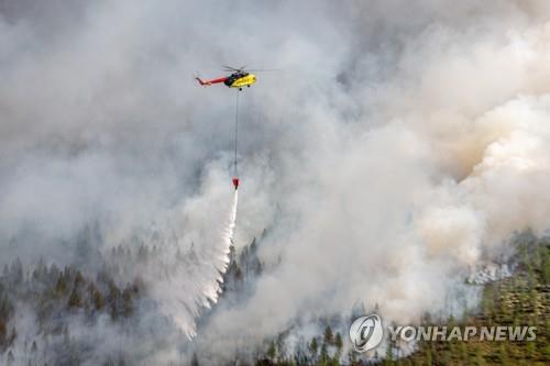 "이상고온 러 시베리아서 대형 산불로 산림 피해 '눈덩이'"