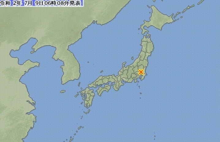 일본 이바라키현 남부 규모 4.7 지진 발생...도쿄 흔들려