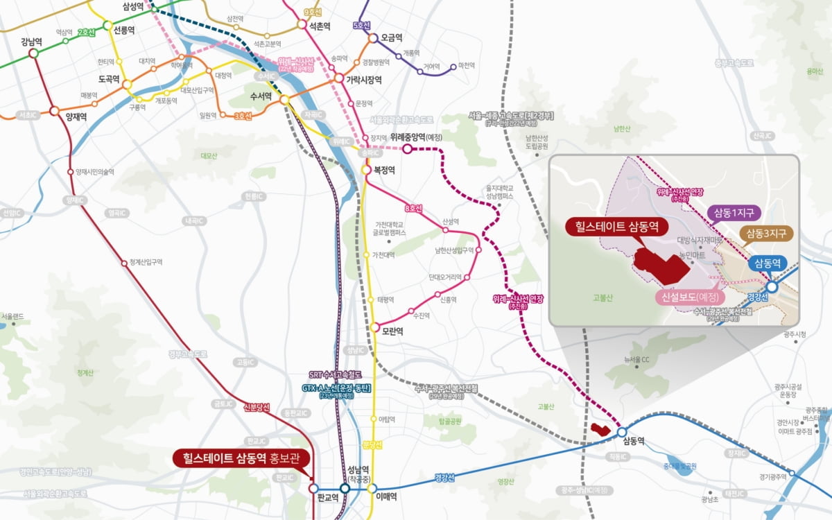 현대건설 `힐스테이트 삼동역` 8월 분양…"삼동지구 첫 힐스테이트"