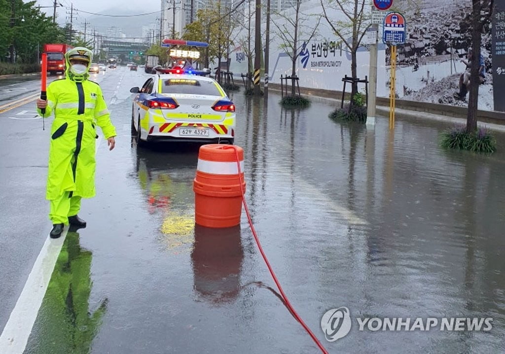 부산 최대 200㎜ 폭우 예보…침수 대비 8곳 교통통제