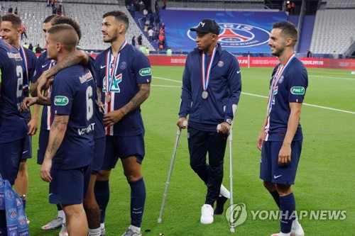 PSG 음바페, 발목 염좌 진단…챔피언스리그 출전 불투명
