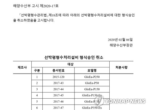 선박 평형수 부실 설비 논란 장기화 우려…재판일정도 못 잡아