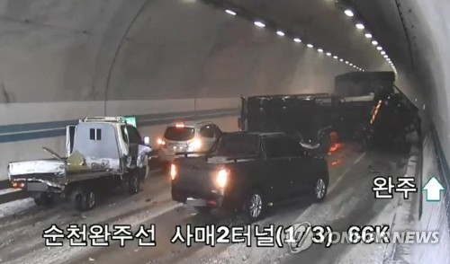 순천∼완주고속도로 사매2터널 사고는 안전불감증이 부른 '인재'