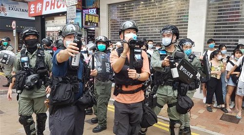홍콩보안법 첫날 370명 체포…시위 참여 공무원 3명 정직 처분(종합)