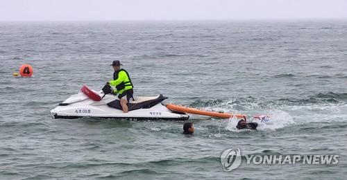 속초해경 피서철 안전사고 대비 인명구조 훈련