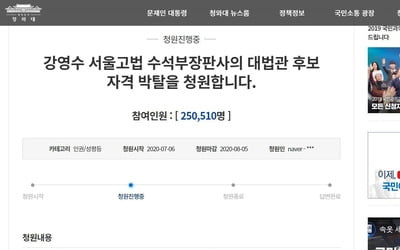 손정우 美 인도 불허 판사 '대법관 안된다' 청원 25만명 동의