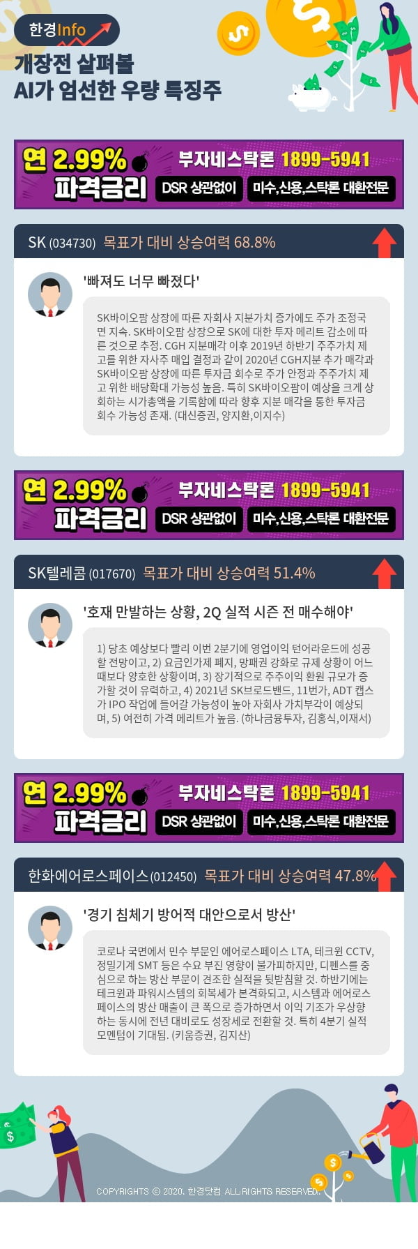 [포커스]개장전 살펴볼 AI가 엄선한 우량 특징주