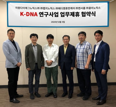 클리노믹스 등 5개社, K-DNA 참여 위한 컨소시엄 구성