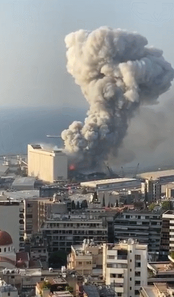 [영상] "핵폭발 같았다"…레바논 베이루트 폭발사고 순간