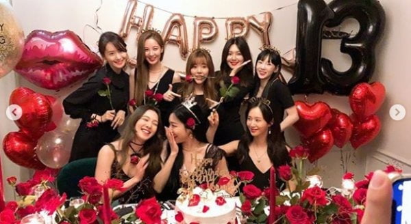 소녀시대 13주년 자축 / 사진 = 소녀시대 SNS 