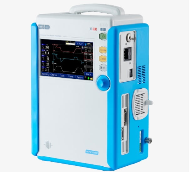 멕아이씨에스의 범용인공호흡기 MTV1000 제품. (사진 = 멕아이씨에스)