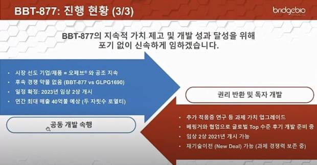 자료=브릿지바이오테라퓨틱스 온라인 IR 기업설명회 영상