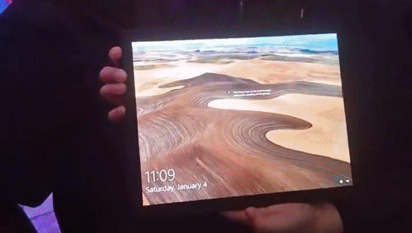 [영상] 세계 최초 화면 접히는 '폴더블 노트북' 모습은?