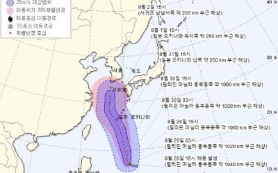 [속보] 열대저압부, 태풍 '마이삭'으로 발달…내달 2일 영향권