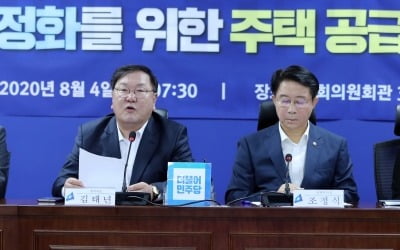 김태년 "주택 공급, 언론·시장 예측보다 물량 더 많아"…추가 대책도 시사