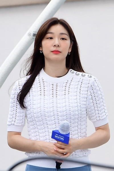 [포토] 김연아, '아침이라 졸려요~'