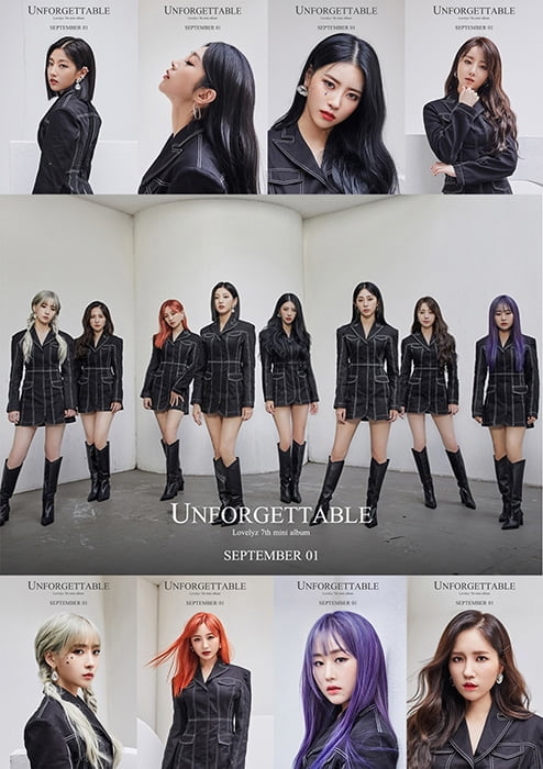 러블리즈, 블랙 카리스마 변신…`UNFORGETTABLE` 콘셉트 포토 공개