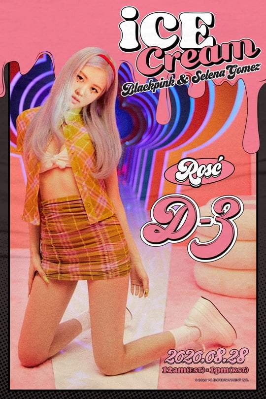 블랙핑크 로제 'Ice Cream' D-3 (사진= YG 제공) 