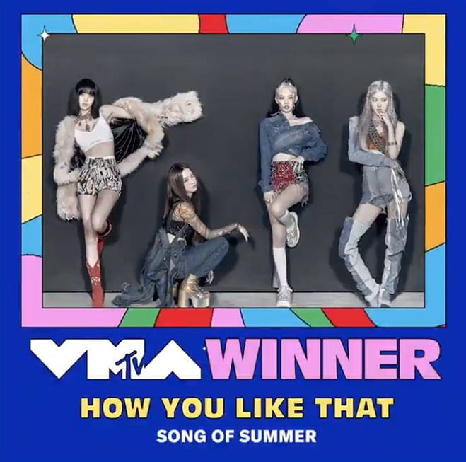 블랙핑크 ‘How You Like That’, 미국 MTV VMA 수상 `K팝 걸그룹 최초`