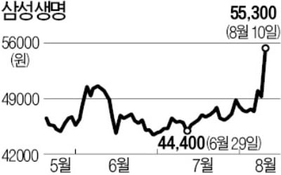 삼성생명, 하루 12% 오른 까닭은?