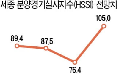 세종 이달 분양 경기전망 '맑음'…행정수도 이전 공론화 기대감