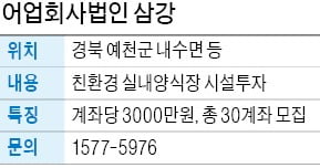 어업회사법인 삼강, 친환경 실내 양식장 투자자 모집