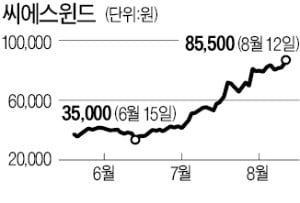 씨에스윈드, 해상 풍력 타고 '두둥실'