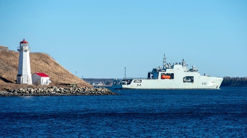 캐나다 해군, 첫 보유 북극해 전용 전함 진수식 가져