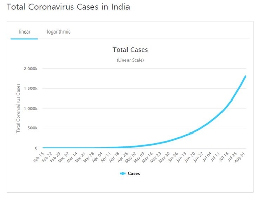 인도의 코로나 과연 얼마나 퍼졌나…180만명? 이미 1억4천만명?