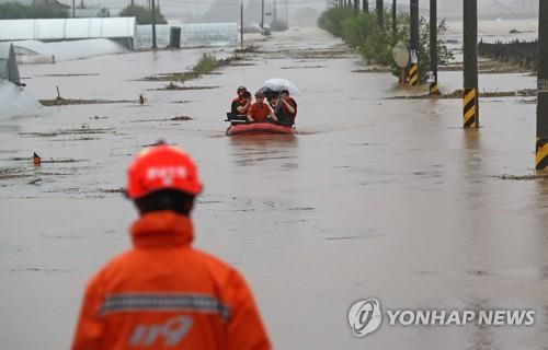 병천천 범람 우려로 긴급 대피한 청주 옥산면 보육원생 귀가