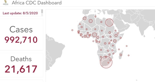 아프리카 코로나19 감염 100만명 눈앞…남아공, 절반 넘어