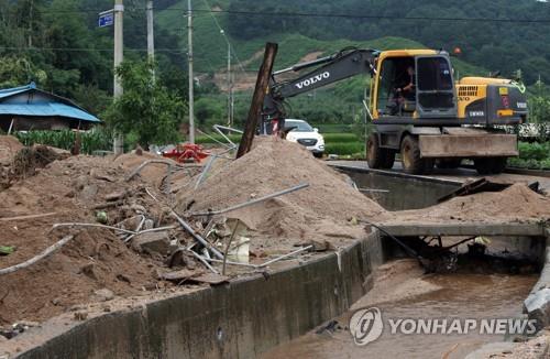 충북 폭우 피해액 1천500억원 넘어서…하루새 181억원↑