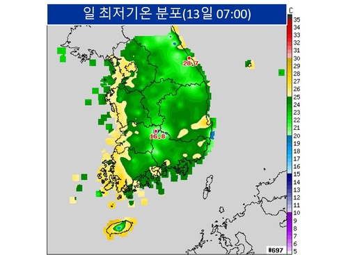 비 잠시 개니 더위에 잠 못 든 밤…전국 대부분 열대야