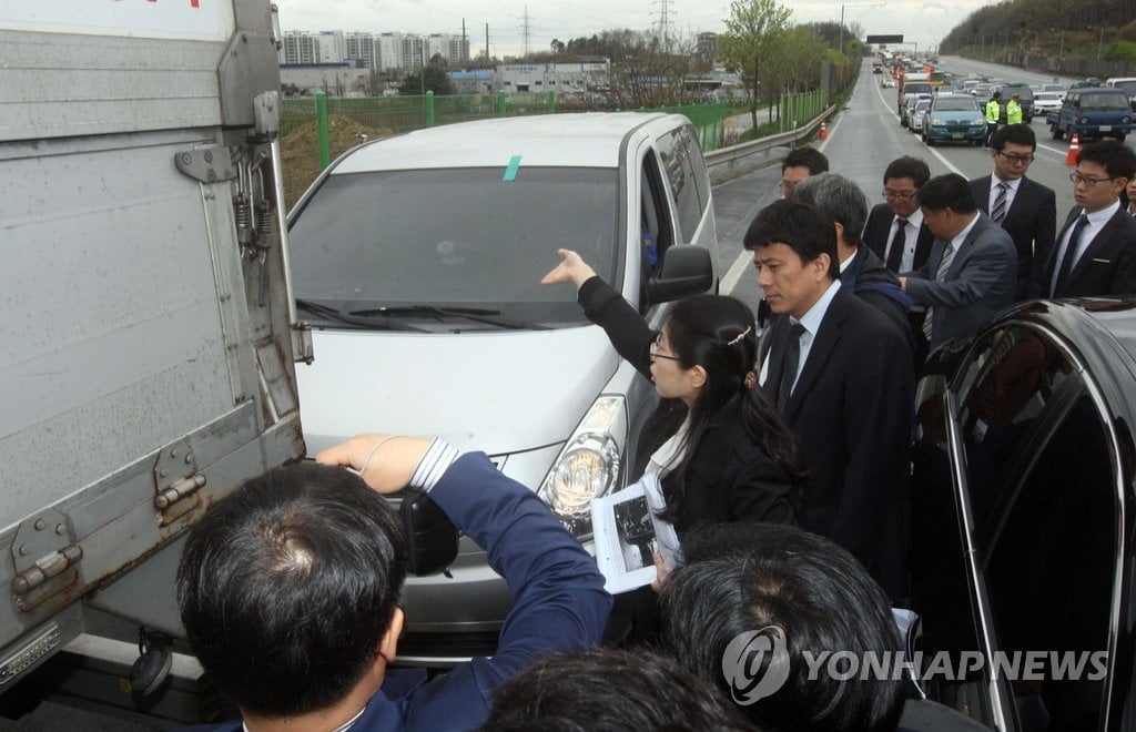 만삭 외국인 아내 살해 사건 현장검증 (사진=연합뉴스)