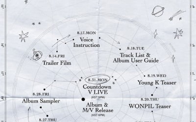 'DAY6 유닛' 이븐 오브 데이, Young K·원필·도운 캐릭터화 스케줄 맵으로 기대↑