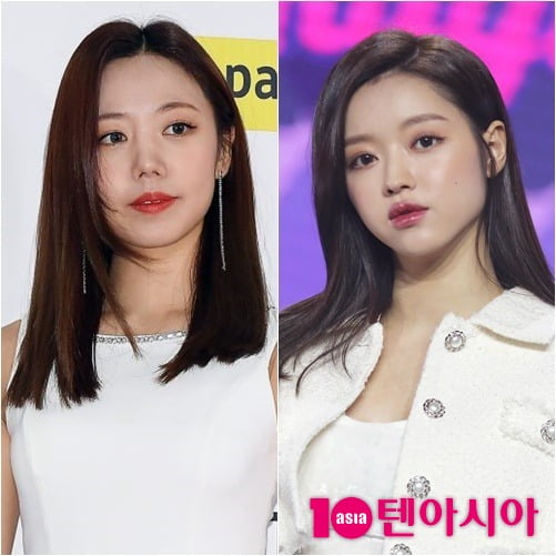 에이핑크 김남주(왼쪽)와 오마이걸 유아 = 텐아시아 사진DB