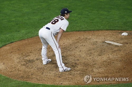 마에다의 불운…노히트 놓치고, 불펜 난조로 승리까지 날려(종합)