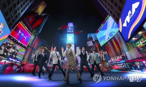 방탄소년단, 美 MTV 어워즈 '베스트 팝' 등 4관왕…신곡 첫무대(종합)