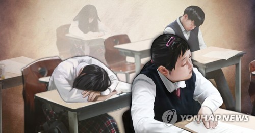 한국 청소년 평균 수면 7시간 18분…가난할수록 잠도 부족(종합)