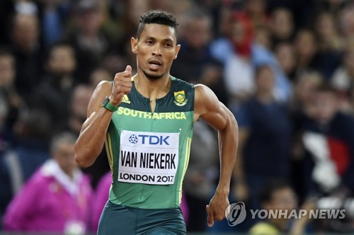 '육상 남자 400m 챔피언' 판니커르크, 코로나19 양성 반응