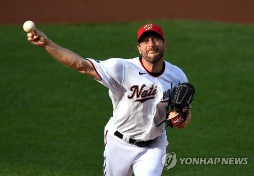 MLB 워싱턴 에이스 셔저, 60경기 초미니시즌서 최고 연봉 선수