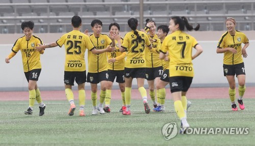 WK리그 세종 스포츠토토, 보은 상무에 2-1 승리…3연패 마감