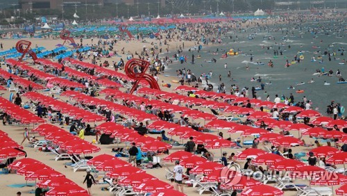 부산 6일 오전까지 폭염…태풍 북상 영향 10㎜ 이상 비